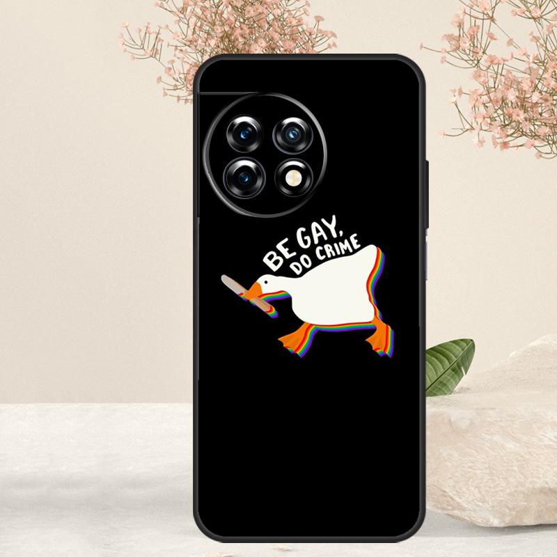 Cartoon Funny Goose Case For OnePlus 15R 13R 13T 15 13 12 12R 11 10T 8 9 10 Pro Nord 5 CE 4 3 Lite N20 N30 Cover