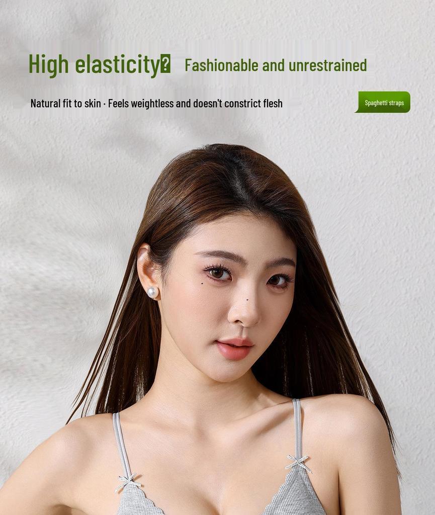 Seamless Push-Up Wireless Bra for Women with Side Support and Fixed Cups
