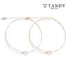 [TANDY] TANDY Silver 925 Dam Dubbel Ring Armband TDB501 (Välj 1 av 2)