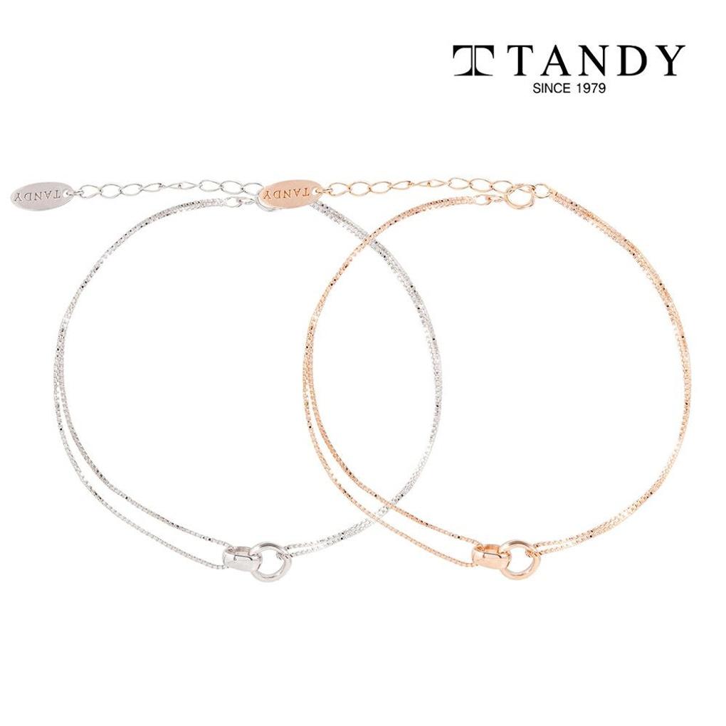 

[TANDY] TANDY Silver 925 Women s Double Ring Bracelet TDB501 (Choose 1 of 2) Rose Gold