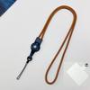 Durable Multi-functional Woven Mobile Phone Lanyard with Detachable Finger Ring and Badge Holder