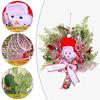 Unique Christmas Snowman Fabric Wreath For Cheerful Holiday Home Decorations