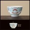 Blue and white bucket color tea cup New Chinese ceramic personal master cup Home office hospitality tea set Press hand small teacup