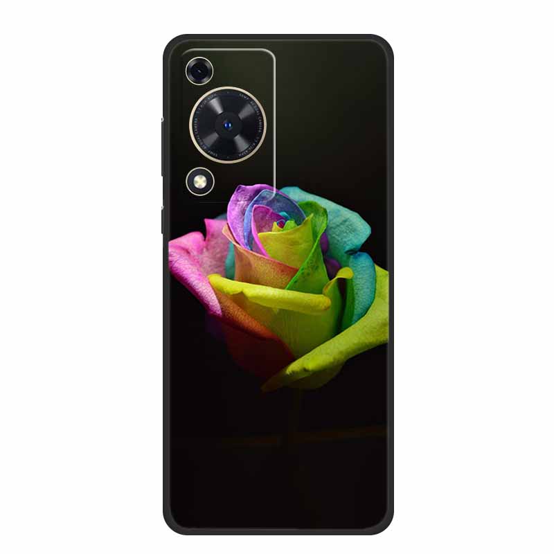 Coque For Huawei Nova Y72 Case Fashion Marble Black Silicone Soft Phone Cover Case For Huawei Nova Y72 Back Cover Case Y 72 Capa