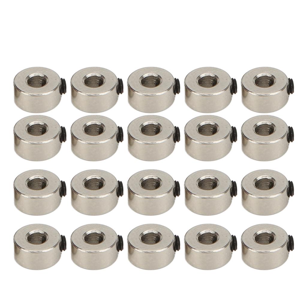 20Pcs RC Plane Landing Gear Stopper Set Wheel Collar 3.1mm Stainless Steel Exquisite Craftsmanship