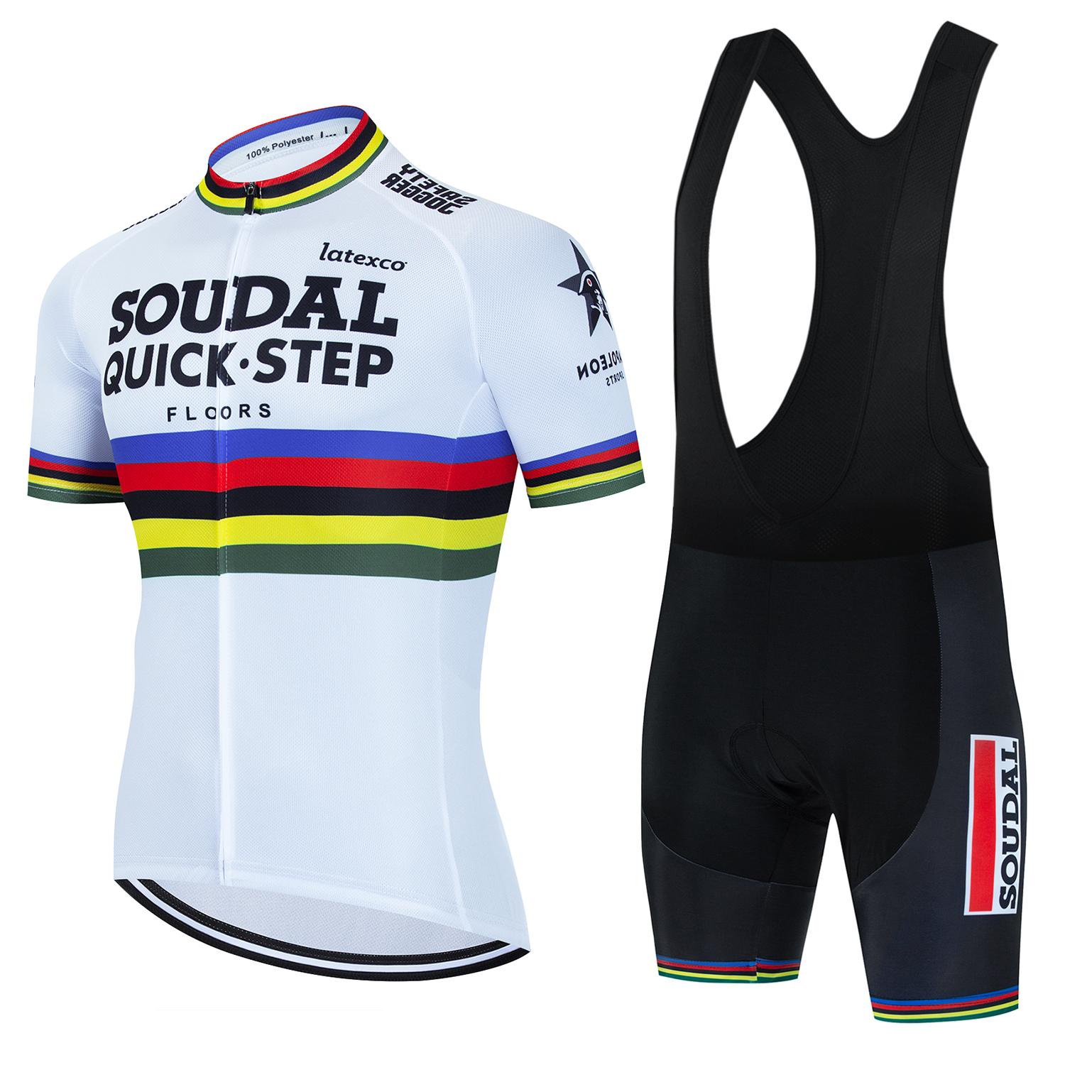 

Men s Cycling Outfit Set Quick Step Clothing 2026 Bicycles Clothes Summer Bike Jersey Cycle Jacket Man Spring Shorts Bib Asian size - XL