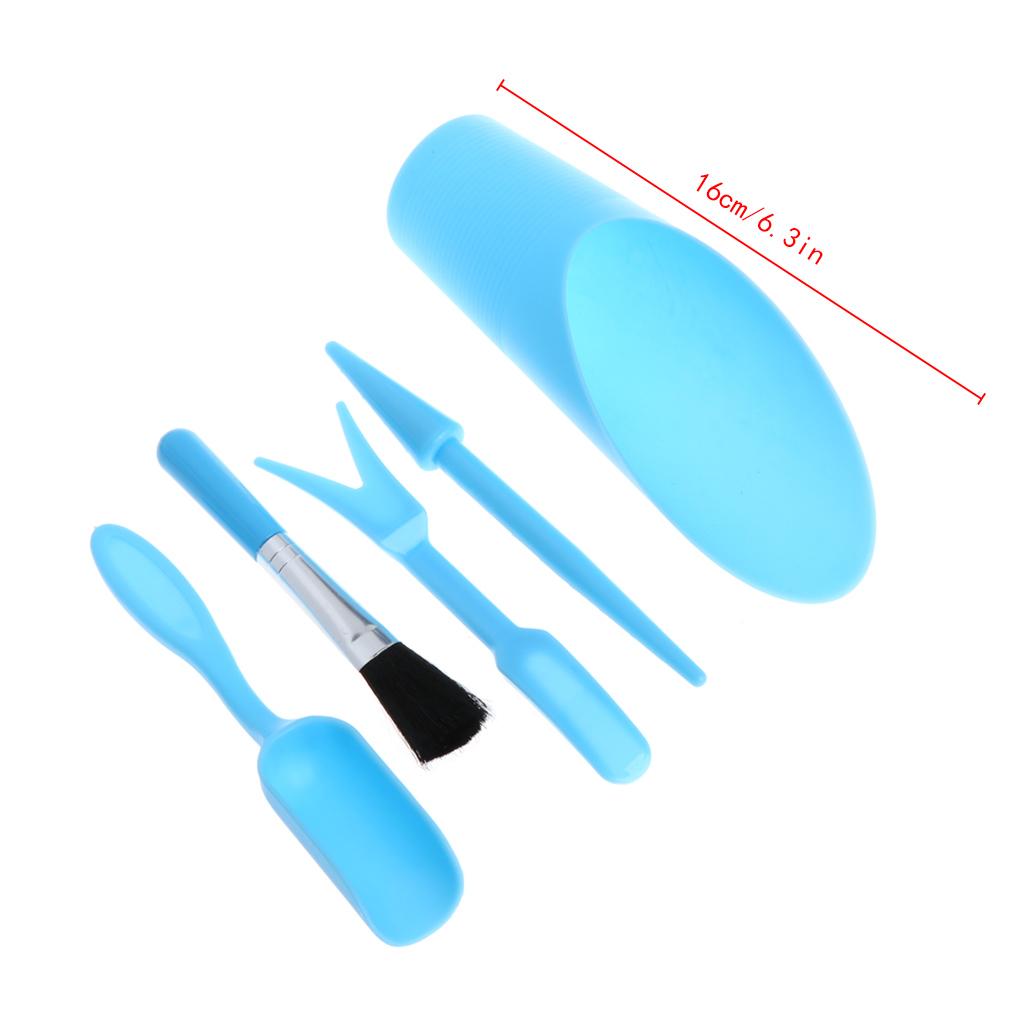 

5Pcs Gardening Tools Set Miniature Shovel Brush Widger.Succulent Planting Helper