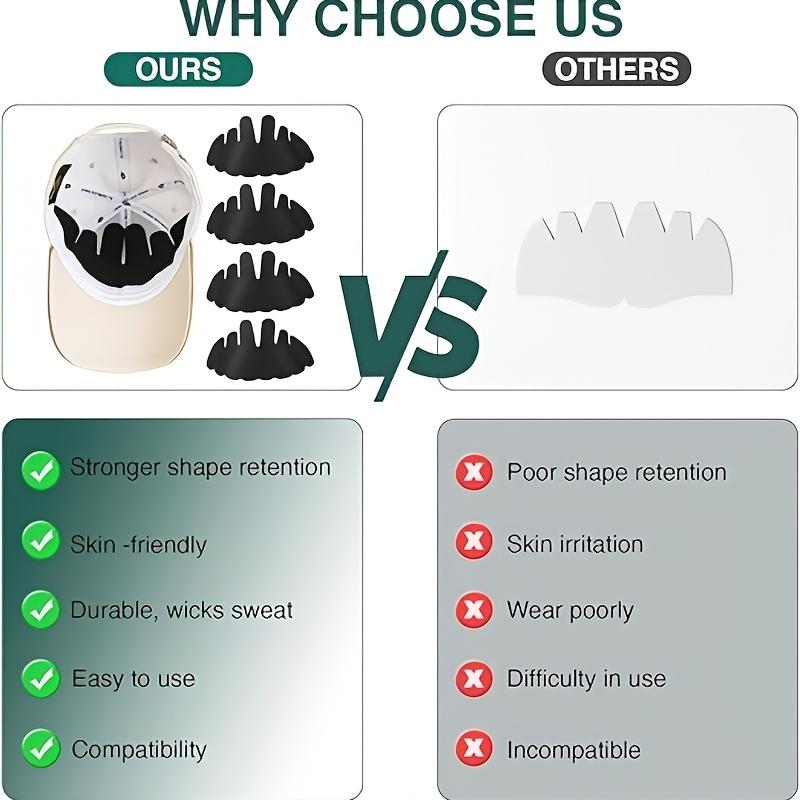 [Absorberende Pads] Zweetvoering voor Baseballpet | 5 stuks Absorberende Pads | voor Sportpetten met Brede Rand, Zweetband voor Buitenhelm