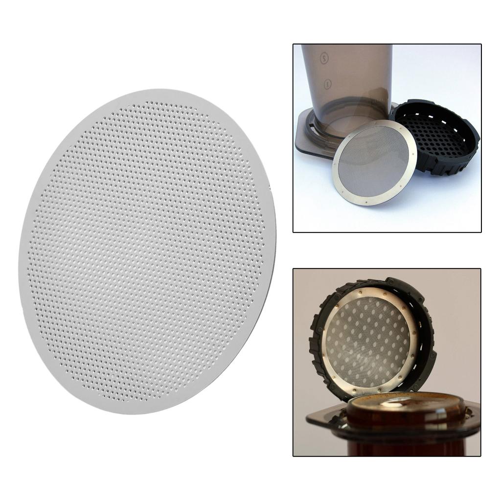 Espresso Makers Metal Coffee Filters 2 Pack Coffee Pots Disc For AeroPress Mesh Strainers Metal Coffee Filters