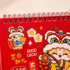 Chinese Style 2026 Desk Calendar Coil Binding Monthly Planner Schedule Planner  Desktop Decoration