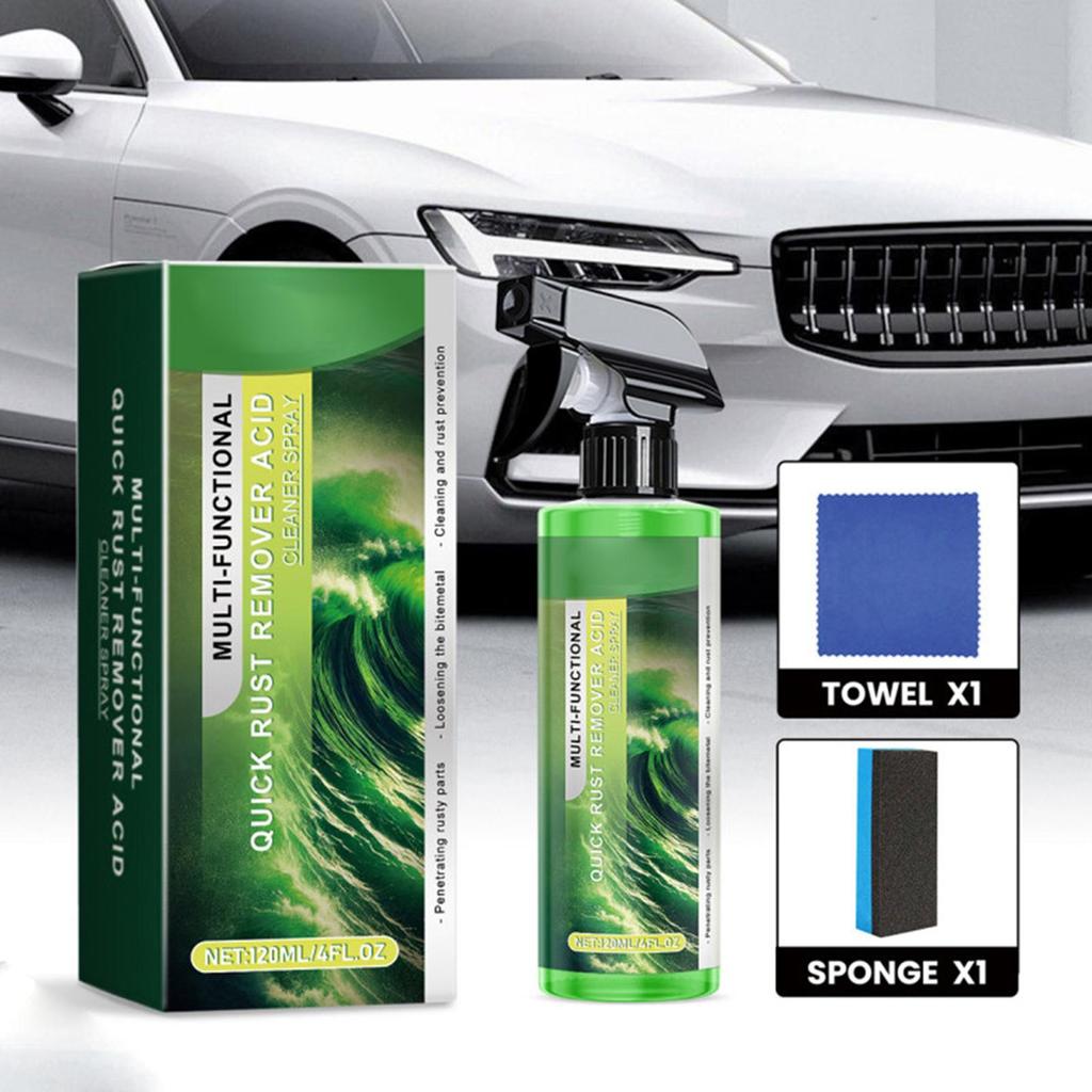 Rust Remover For Metal 120ML Stain Removal Polish Rust Removal Spray For Paint Protection Tool Wheel Pipe Household Kitchen