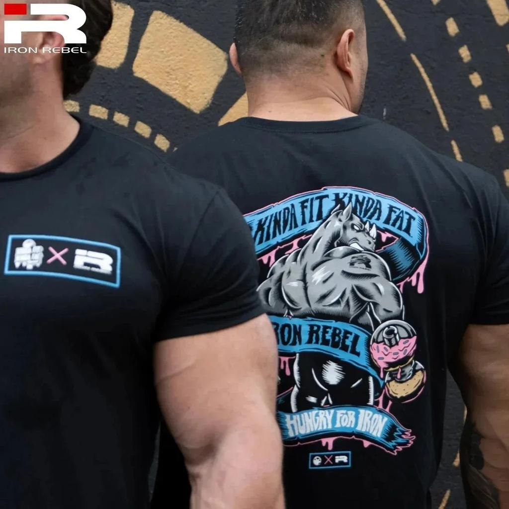 Gym Men T-Shirt CHAMPIOM Print Short Sleeved Muscular Men CBUM Cotton T Shirt CBUM Fitness Joggers Tees CBUM Women Tshirt Summer