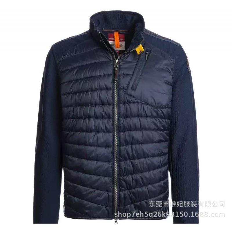 Mens Lightweight Hooded Duck Down Jacket With Color-Block Design Warm Winter Outerwear