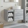 Bathroom Furniture Set 2 Pcs Grey Sonoma Particleboard