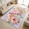 Flower Pastoral Printed Mat Home Decor Entrance Door Customizable Carpet Luxury Living Room Study Non-slip Washable Rugs Kitchen