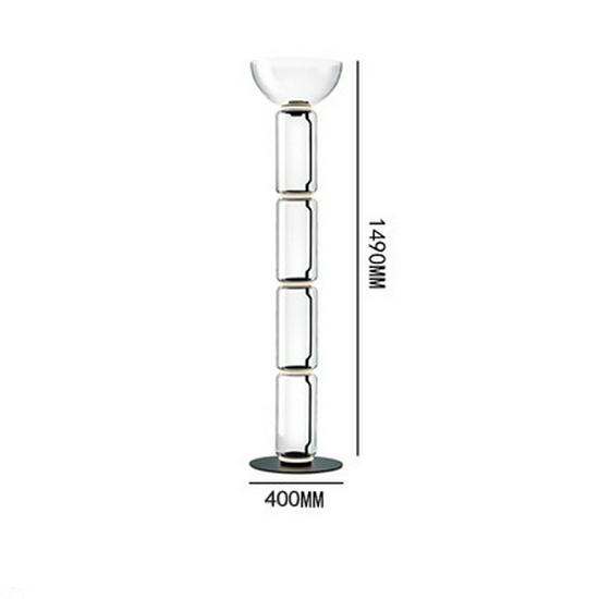 Italian Designer Floor Lamp: Modern Art Glass Lighting for Living Room, Hotel, Bedroom, Villa.