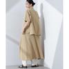 [Nano Universe] Open Collar Shirt Multifunctional Lightweight Stretch-SHELTECH (Setup Possible) Ladies F 040 Beige 673-5121303