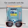 For BMW Car Sun Visor Storage Bag Sunglasses Organizer Holder Card Clip G30 G20 M3 M5 E91 E92 E93 E36 E70 X3 X4 X5 X1 E39 F30