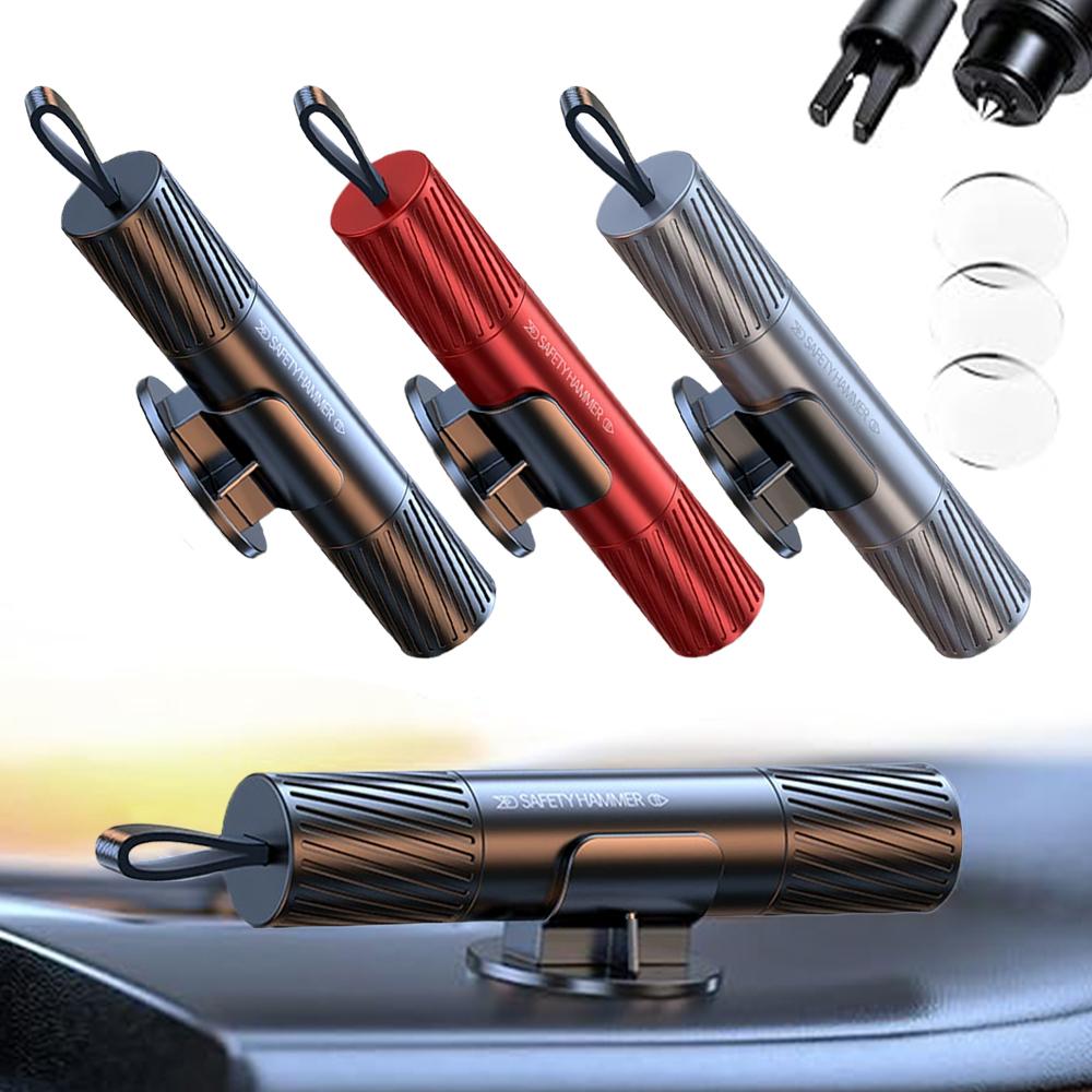 Safehammer - Upgraded Safe Hammer Glass Breaker Under Water, Car Hammer Seatbelt Cutter Window Breaker Emergency Escape Tool,
