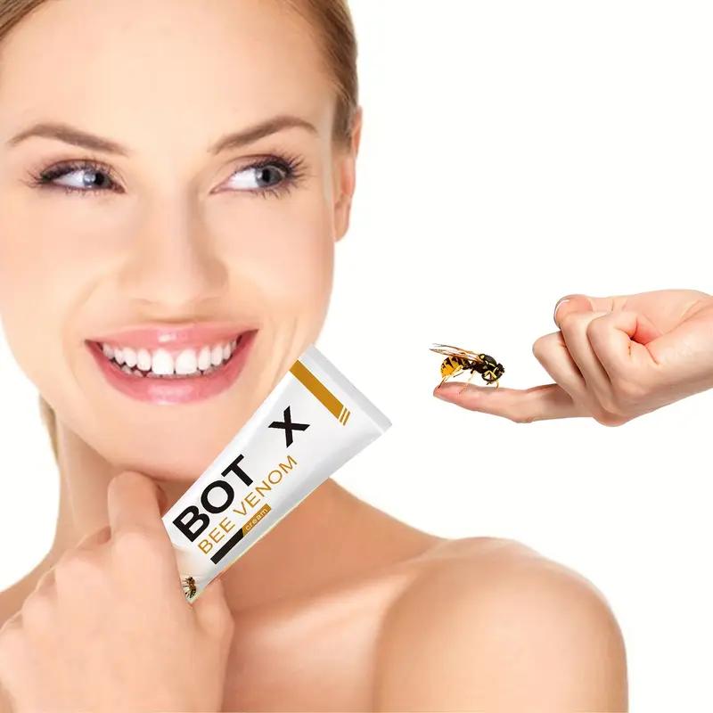 Crème Visage Anti-âge au Venin d'Abeille Anti-rides Lifting du Cou Raffermissante Hydratante Adoucissante Blanchissante pour la Peau