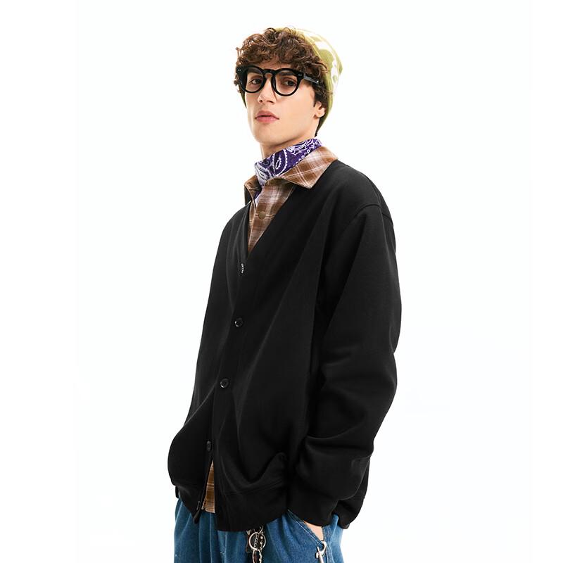 Fingercroxxit Unisex Casual V-Neck Cardigan Sweatshirt