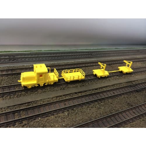 Greenmax N Gauge 2528 Pre-painted Track Maintenance Vehicle (Yellow)