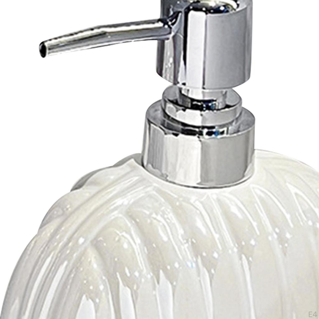 Keramikbehälter für Handseife mit Pumpmechanismus für den Einsatz im Badezimmer