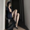 Sexy Leopard Print Suspender Socks Royal Sister Pure Desire Black Silk Female Ultra-thin Temptation Crotch Passion Free Sex Stockings