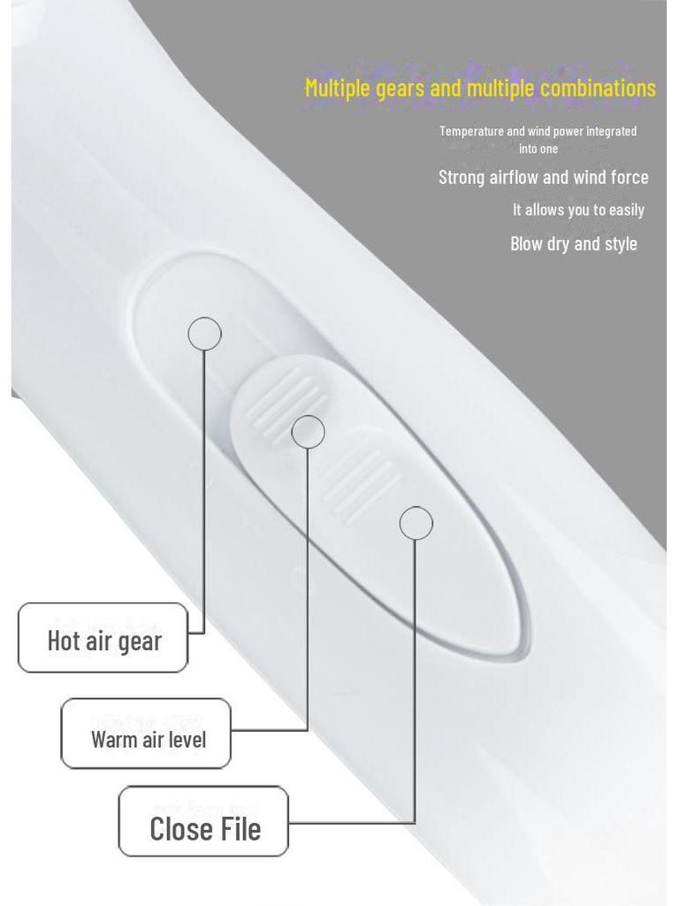 Kangfu Wall-Mounted High-Power Hair Dryer for Hotel Bathrooms