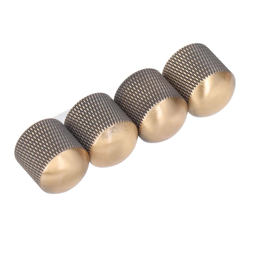 4Pcs Electric Guitar Knob Metal Volume Tone Control Dome Guitar Knob Replacement 6mm 0.24in