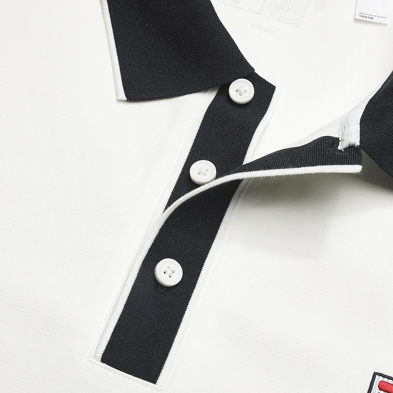 New FILA HERITAGE Polo Shirt Men's Cloud White F11M548102FWT