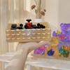 Diy Crystal Mold Square Rectangular Storage Box Mirror Silicone Mold with Lid Container Box Mould Home Decoration Tools