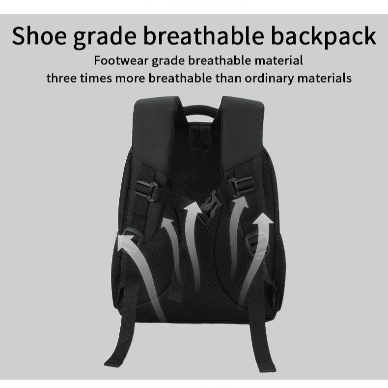 Herren Schwarze Umhängetasche Business Laptop Rucksack Lässige Studenten Schultasche Große Kapazität Reisetasche