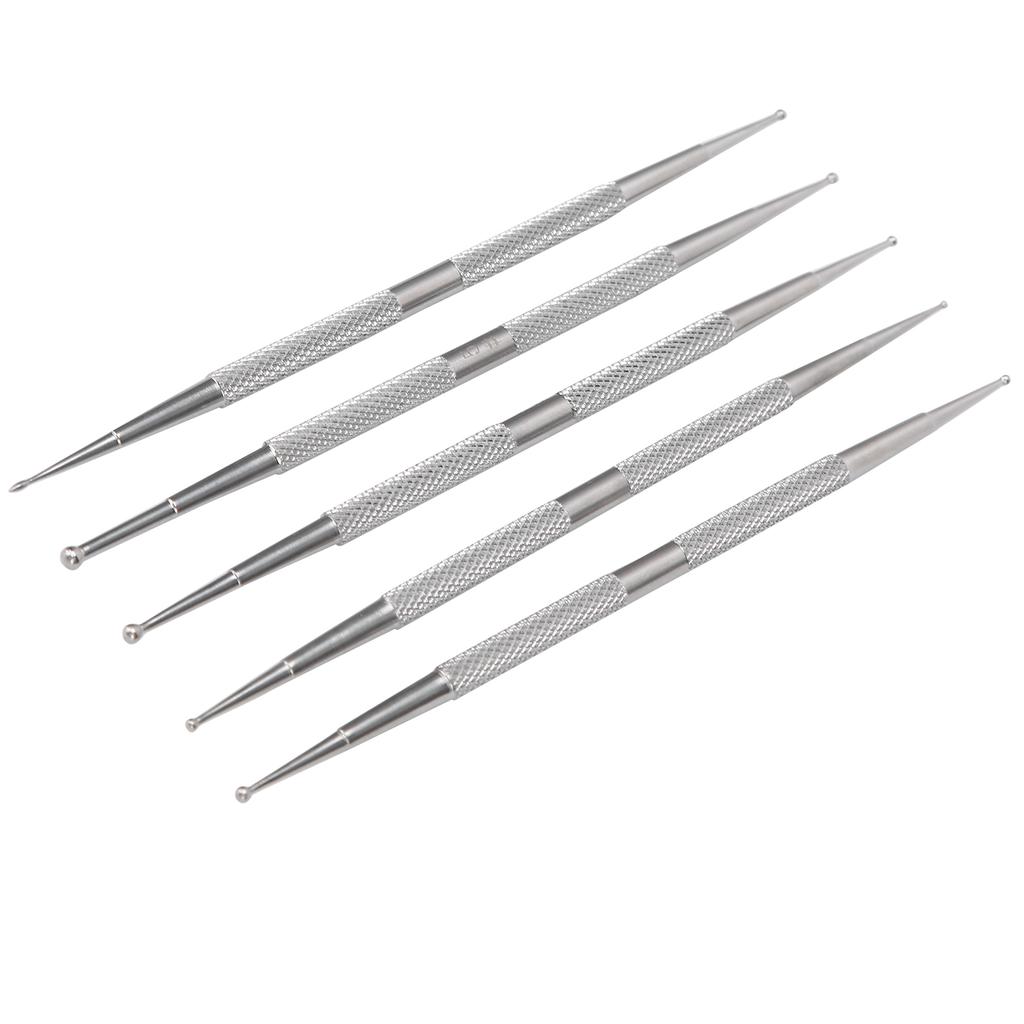 5pcs Double Head Nail Art Dotting Pen Stainless Steel Nail Painting Pen DIY Decoration Dotting Pen