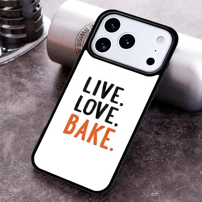 Love Baking Chef Knife print Phone Case for iPhone 17 16 15 Pro Max Air 14 13 12 11 Plus Shockproof Capa Cover