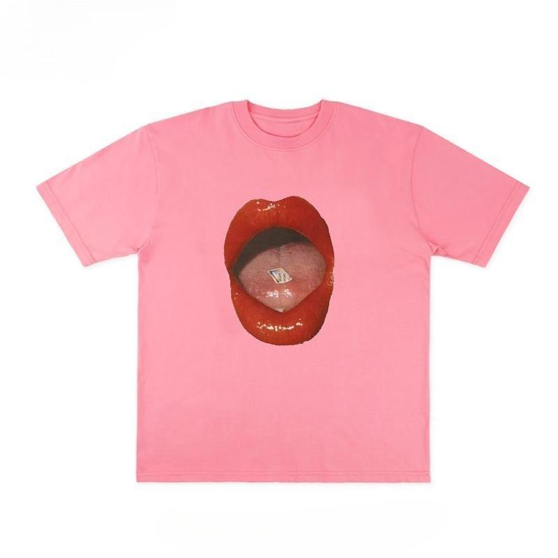 

Mouth Graphic Men s and Women s T-shirts Short Sleeves Luxury Outdoor Sports Brand Winter Innerwear Vintage Kpop Y2k Clothes S