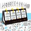 Bview Art 72 Cards Music Enlightenment Desktop Educational Set, Early Childhood Music Learning Cognitive Teaching Aids Cards
