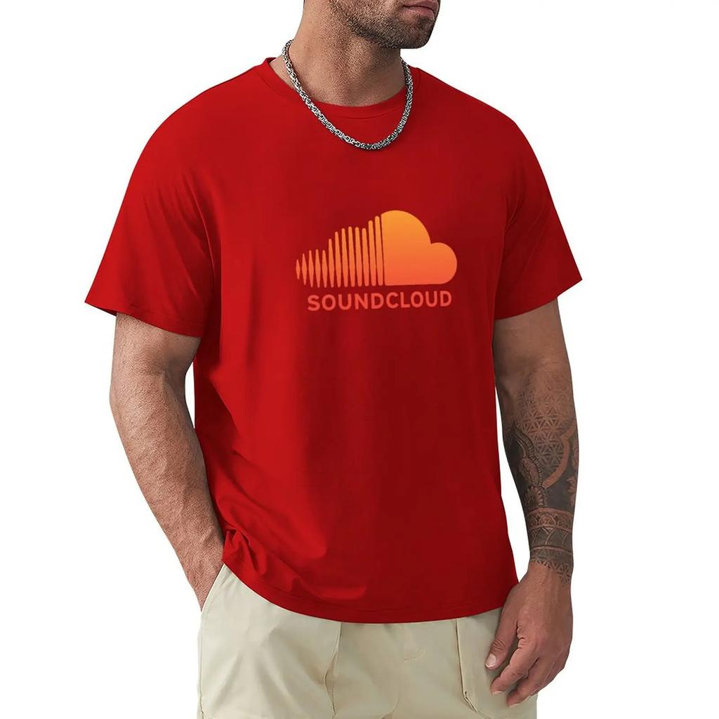 Soundcloud Music T-shirt Heavyweights Short Sleeve Tee Heavy Weight T Shirts for Men