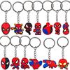 Spider-Man Cartoon Keychain: PVC Soft Rubber Pendant Gift