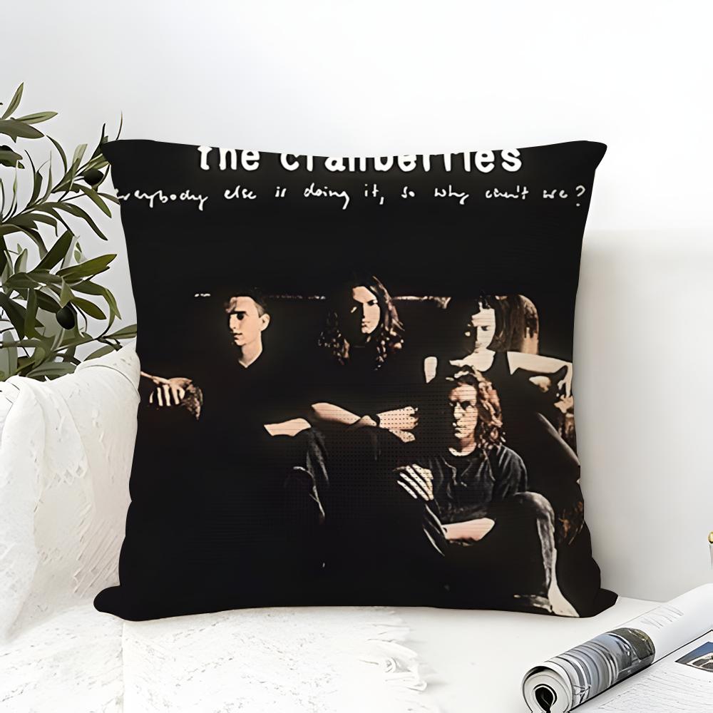 Gold Alternative Rock Band T-The Cranberries 3 Pillow Case Linen Pillow Case Sofa Home Decor Cushion Cover Cushion Cove