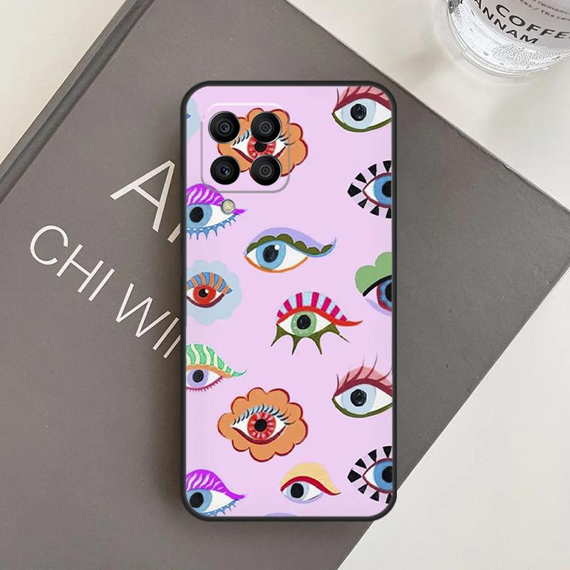 Lucky Eye Blue Evil Eye Print Case For Samsung Galaxy M20 M32 M52 M56 M06 M16 M36 M54 M34 M14 M35 M55 M15 M11 M31 M13 M53