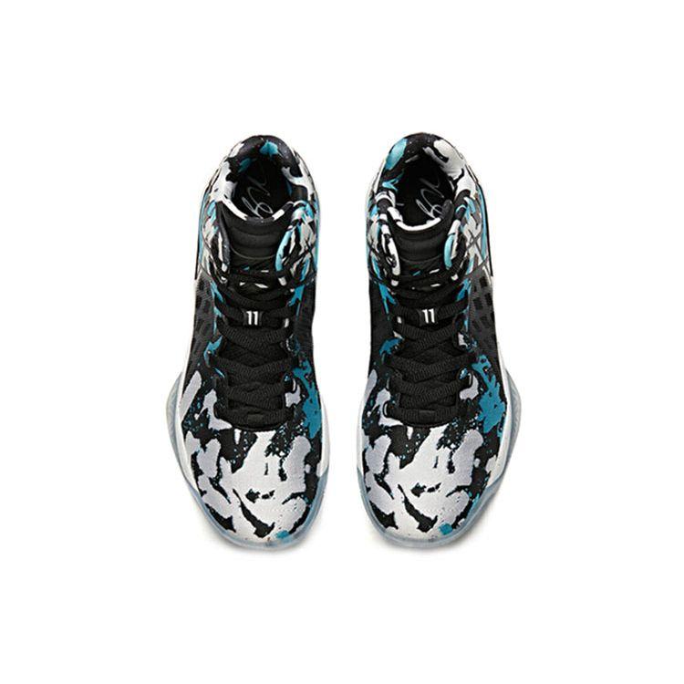 Anta Thompson Series Ink Camouflage Night Wind Explosive Low Top Basketball Shoes Men Sneaker Black 11941101S-2