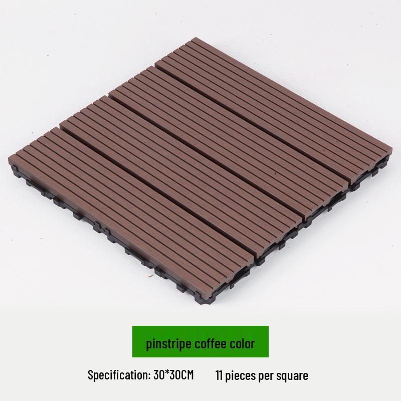 Waterproof WPC Balcony & Garden Flooring - Easy Snap-On, Anti-Corrosion, Ideal for Outdoors & Indoors.