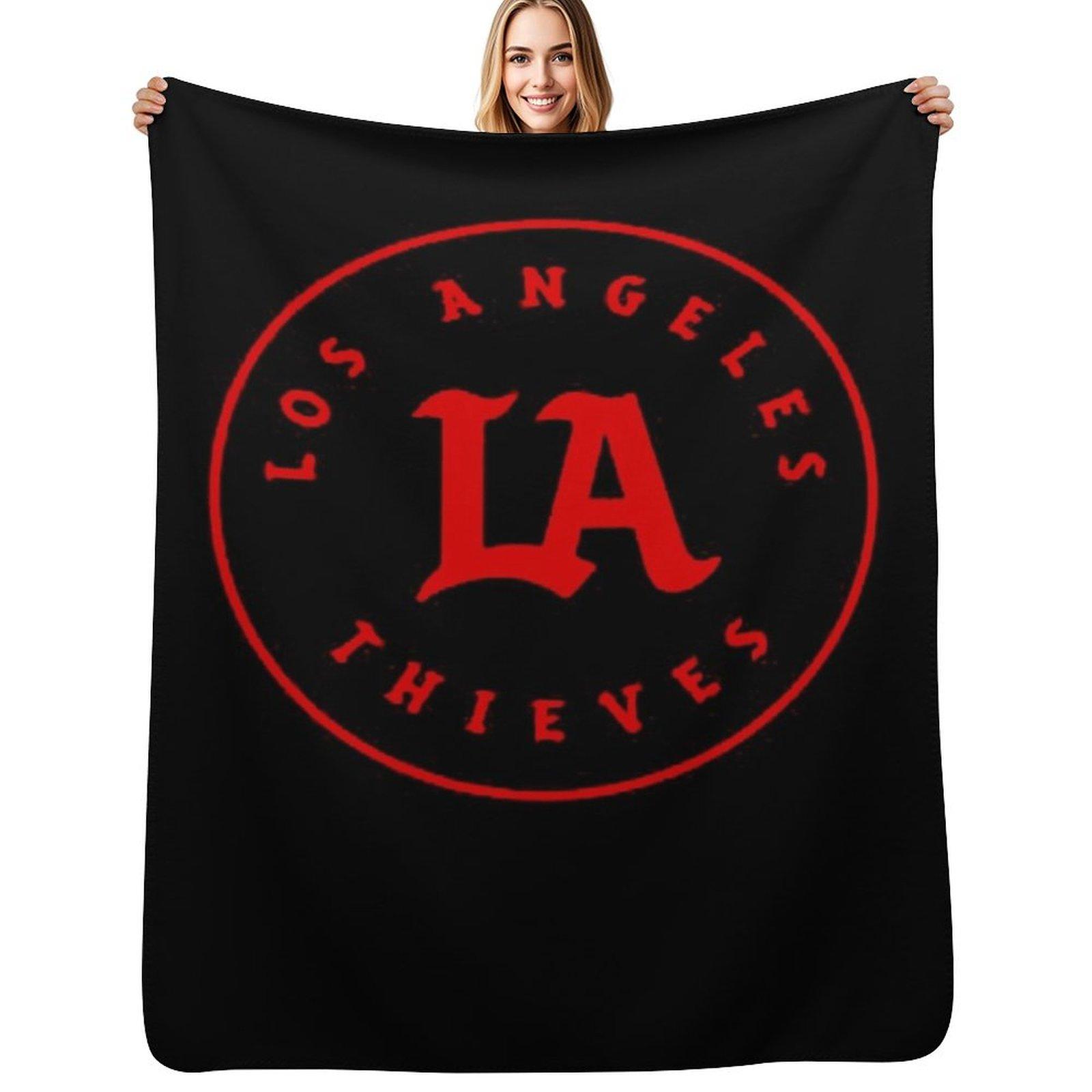 La Thieves Merch Thieves Los Angeles LA Throw Blanket Soft Solid Color Blanket for Couch Bed Size: 75*100cm, Weight: 230 GSM