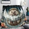 1Pc Cute Animal Print Flannel Blanket, High quality Comfortable for All Seasons, Home Decor, Warmth and Comfort, Perfect for Christmas Gifts 27