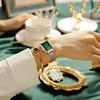 Small Green Watch Certification Imported Square Women'S Watch Mesh Belt Quartz Watch Customization