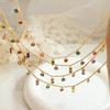 2023 High-End Colorful Zircon Titanium Choker Necklace for Women