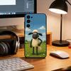 Shaun the Sheep Phone Case For Samsung S25,S24,S21,S22,S23,S30,Ultra,S20,Plus,Fe,Soft Silicone Black Cover