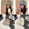 Knitted Beanie Hat For Women With Letters Warm Winter Casual Chic Style