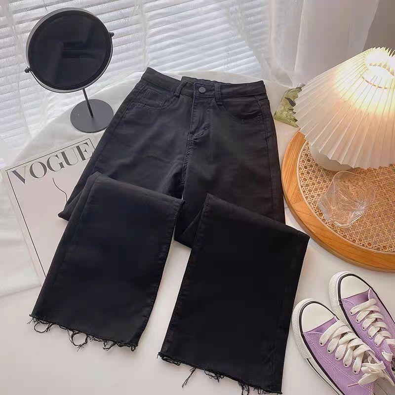 Plus Size Women's Slimming Harem Jeans for Pear-Shaped Bodies - Summer Thin, Nine-Point Cut